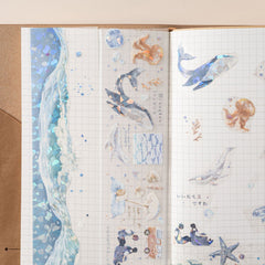 Hinoki - 'Into the Wave' Decorative PET Tape Set