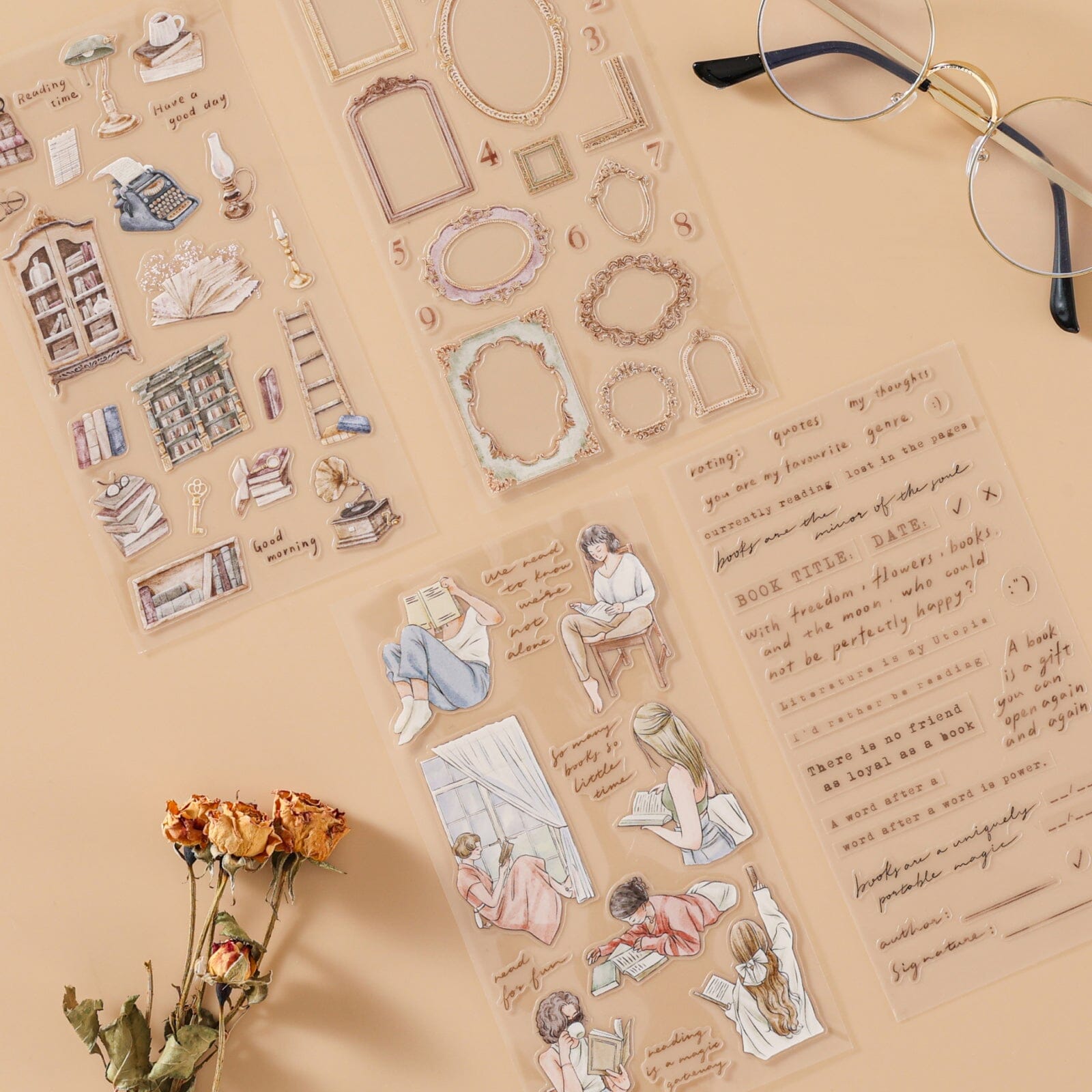 Hinoki - 'Into the Library' Sticker Set