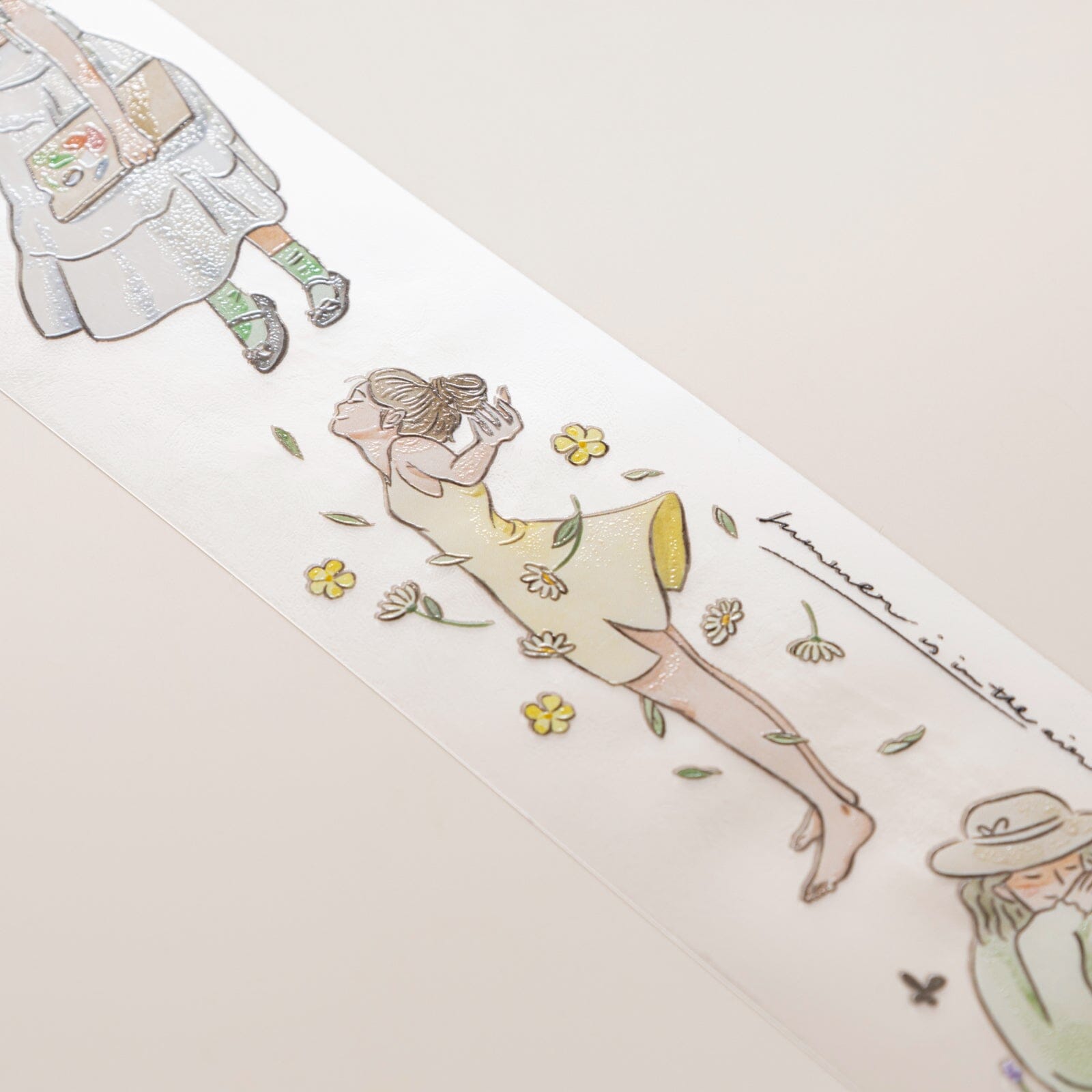 Hinoki - 'Into the Meadow' PET Decorative Tape - Summer Girls
