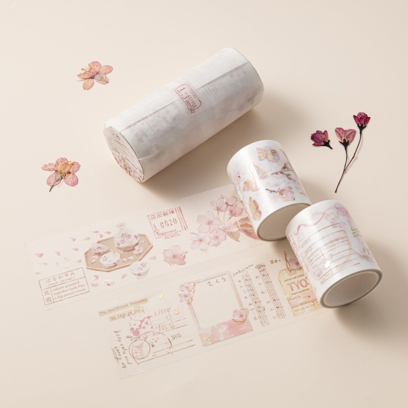 Hinoki - 'Into the Blossom' Decorative PET Tape Set