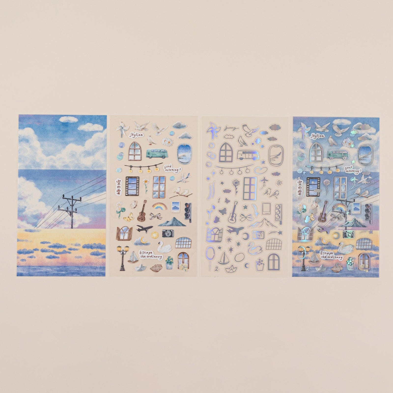 Hinoki - 'Into the Sky' Day and Night Sticker Set