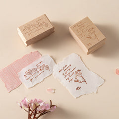 Hinoki - 'Into the Song' Engraved Wooden Stamps Set