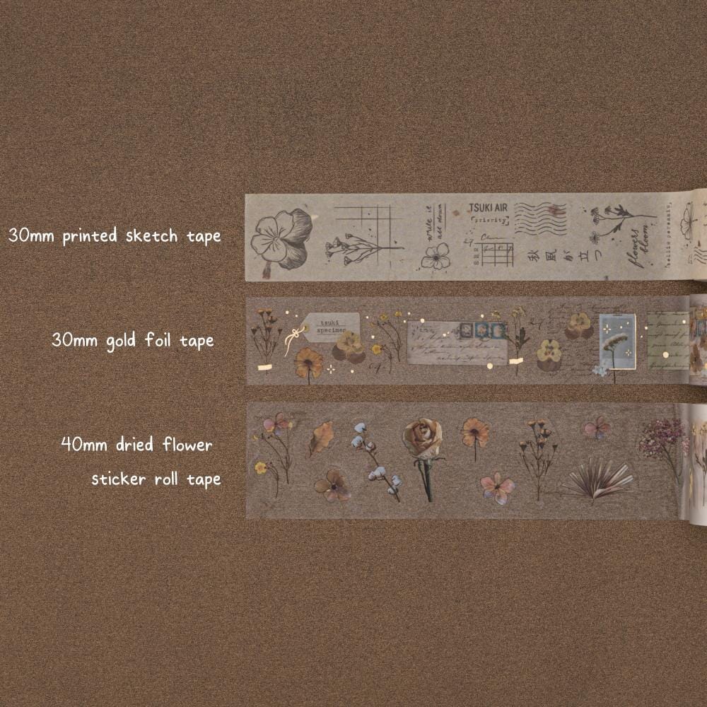 Tsuki 'Junk Journal' Washi Tape Set ☾
