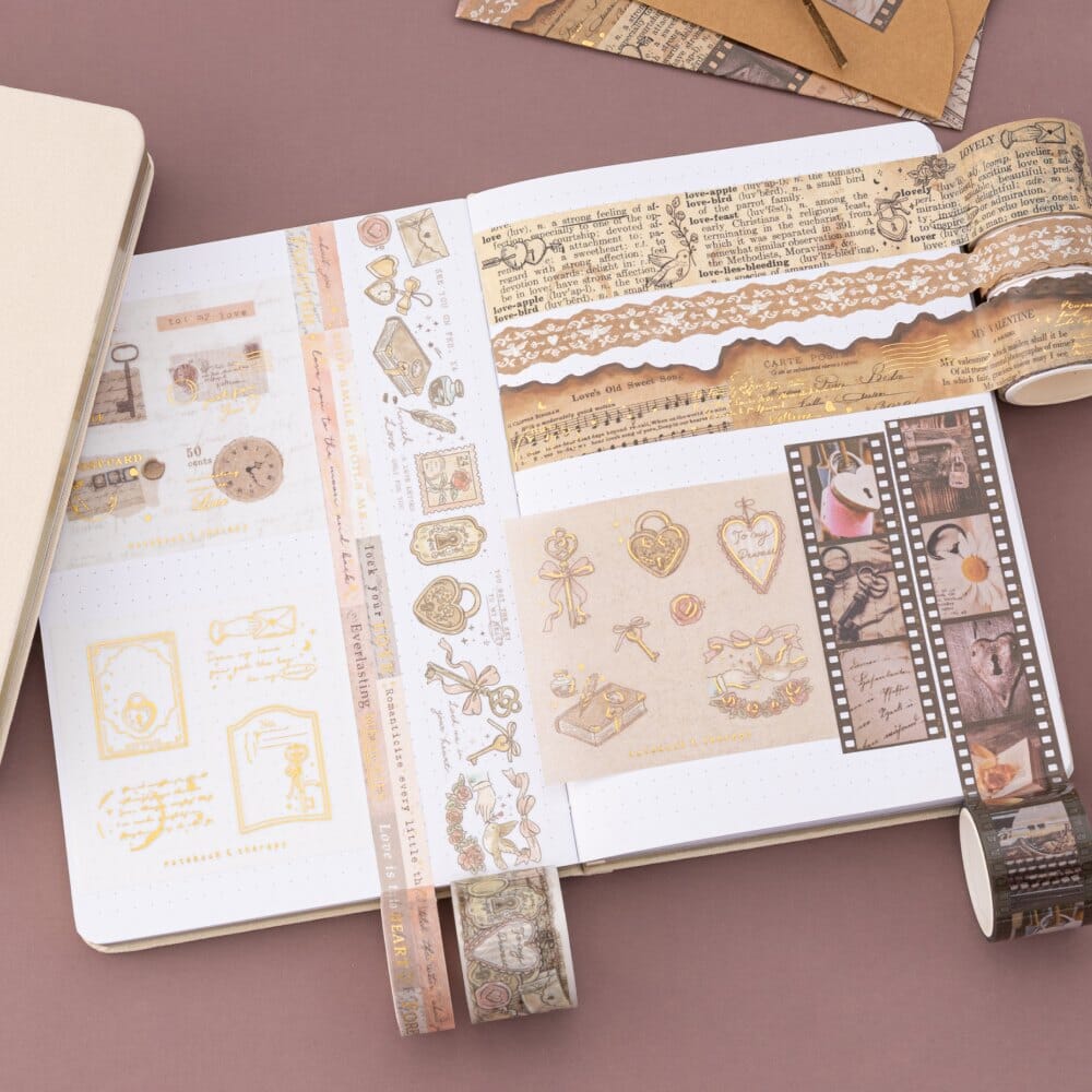 Tsuki 'Love Lock' Washi Tape Set ☾