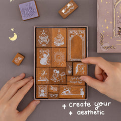 Tsuki 'Lunar Delivery' Bullet Journal Stamp Set ☾