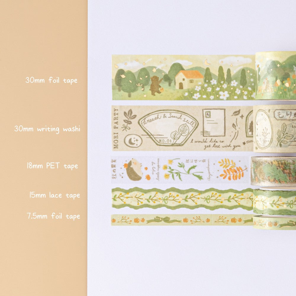 Tsuki 'Mori' Washi Tape Set ☾
