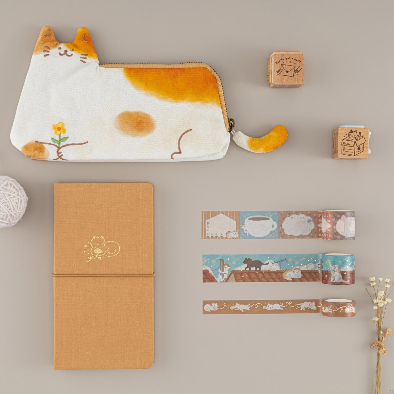 Tsuki 'Neko Days' Travel Pen Pouch ☾