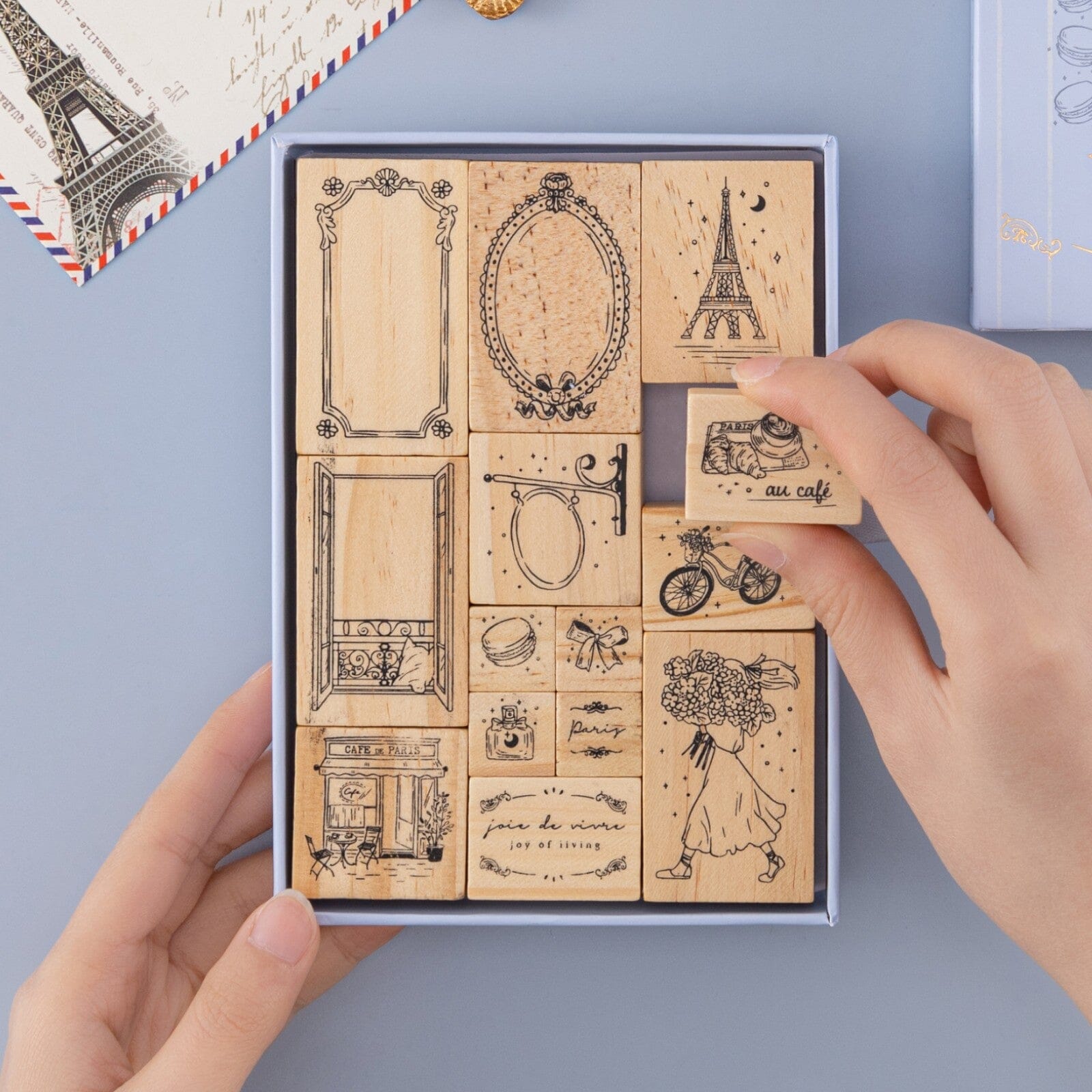 Tsuki 'Journée à Paris' Bullet Journal Stamp Set ☾