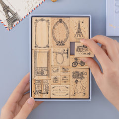Tsuki 'Journée à Paris' Bullet Journal Stamp Set ☾
