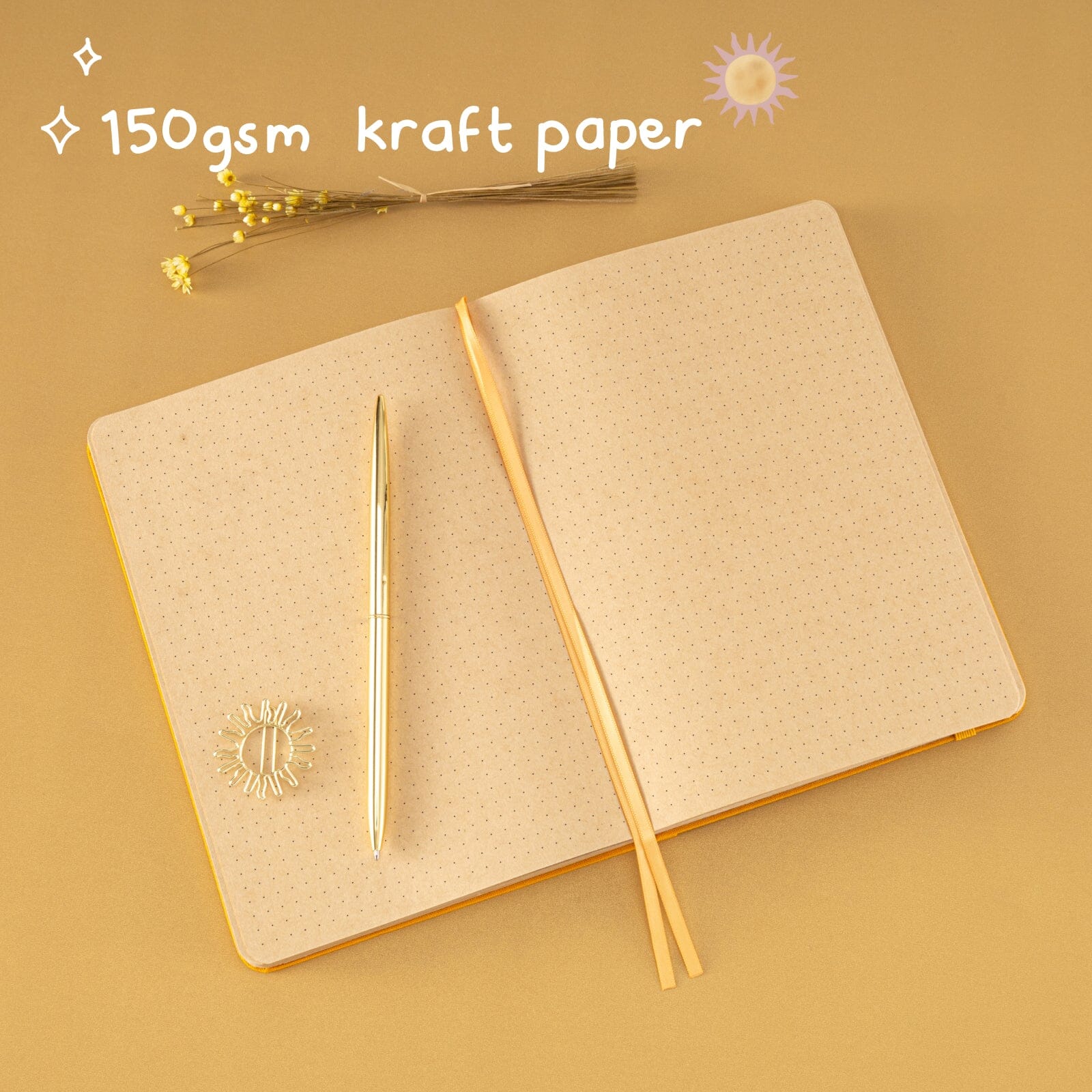 Tsuki 'Sunlit Mystery' Kraft Paper Limited Edition Bullet Journal ☾