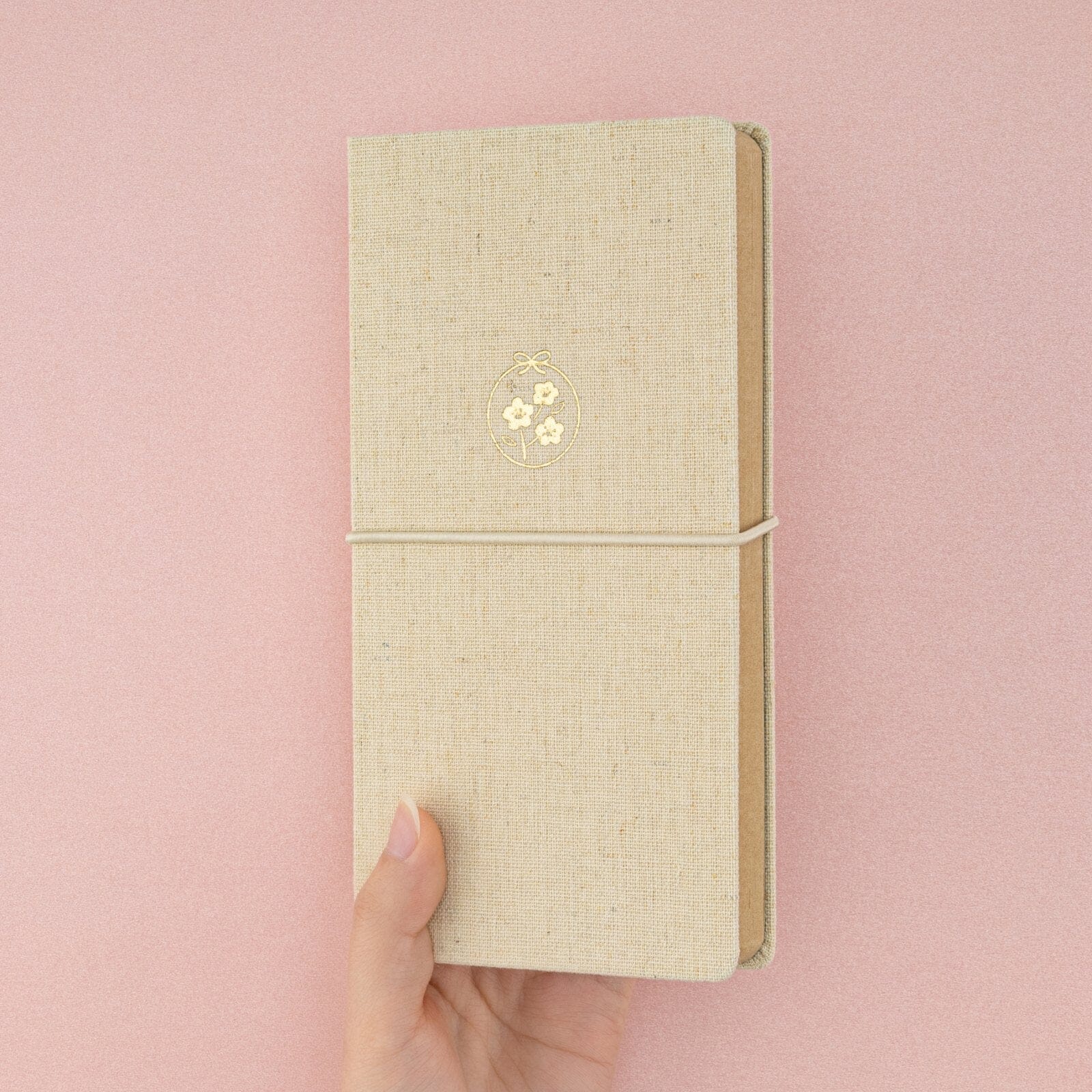 Tsuki 'Sakura Breeze' Kraft Paper Travel Notebook ☾