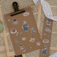 Tsuki 'Vintage Neko' Sticker Set ☾