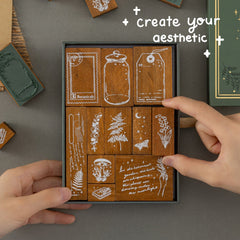 Tsuki 'Whimsical Botanics' Bullet Journal Stamp Set ☾