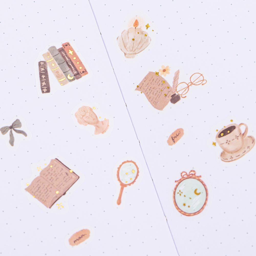 Tsuki 'Light Academia' Washi Tape Set ☾