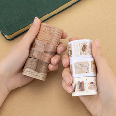 Tsuki 'Light Academia' Washi Tape Set ☾