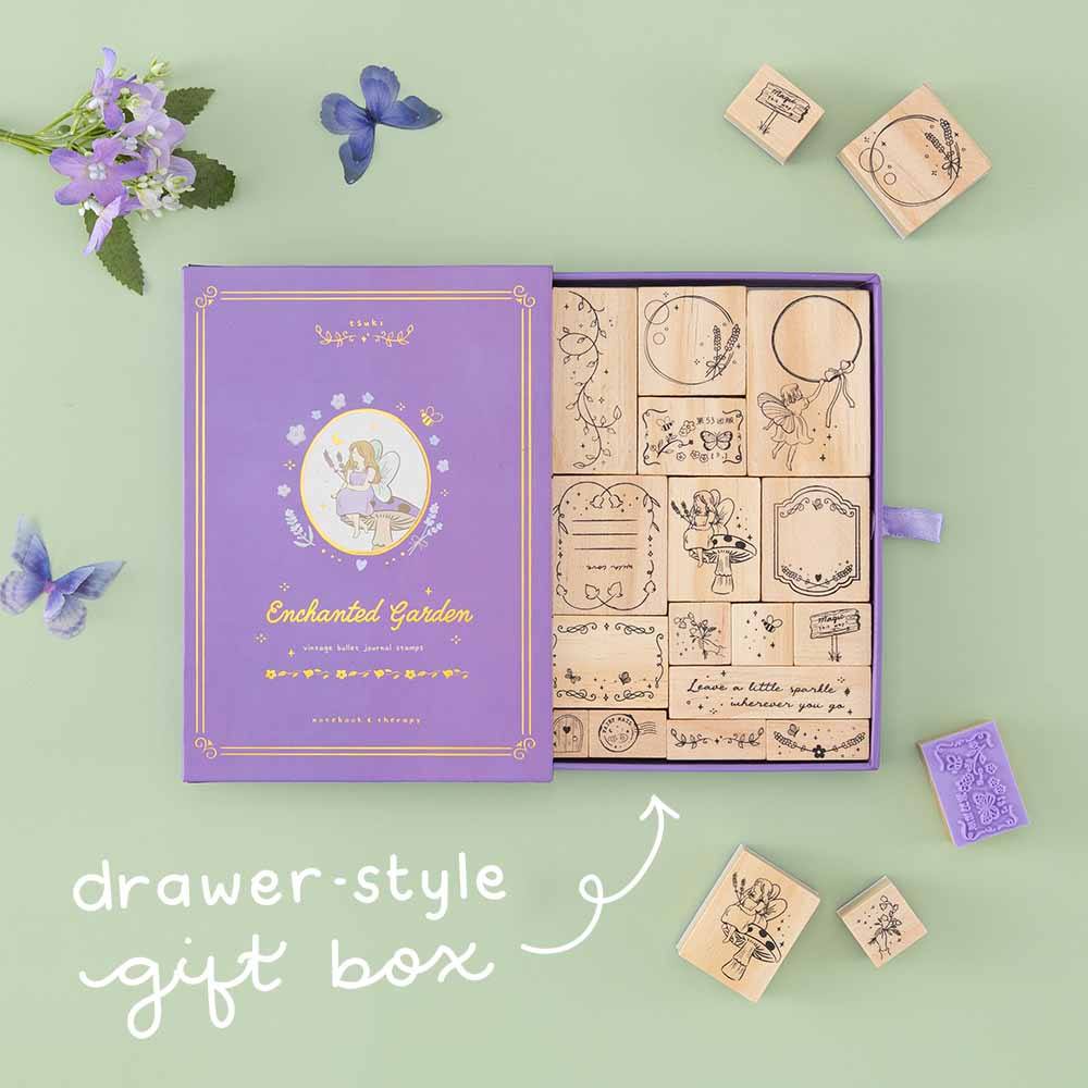 Tsuki 'Enchanted Garden' Bullet Journal Stamp Set ☾