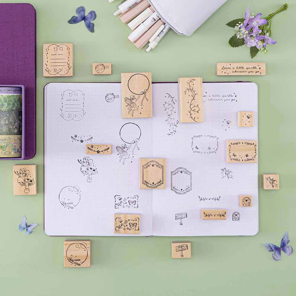 Tsuki 'Enchanted Garden' Bullet Journal Stamp Set ☾