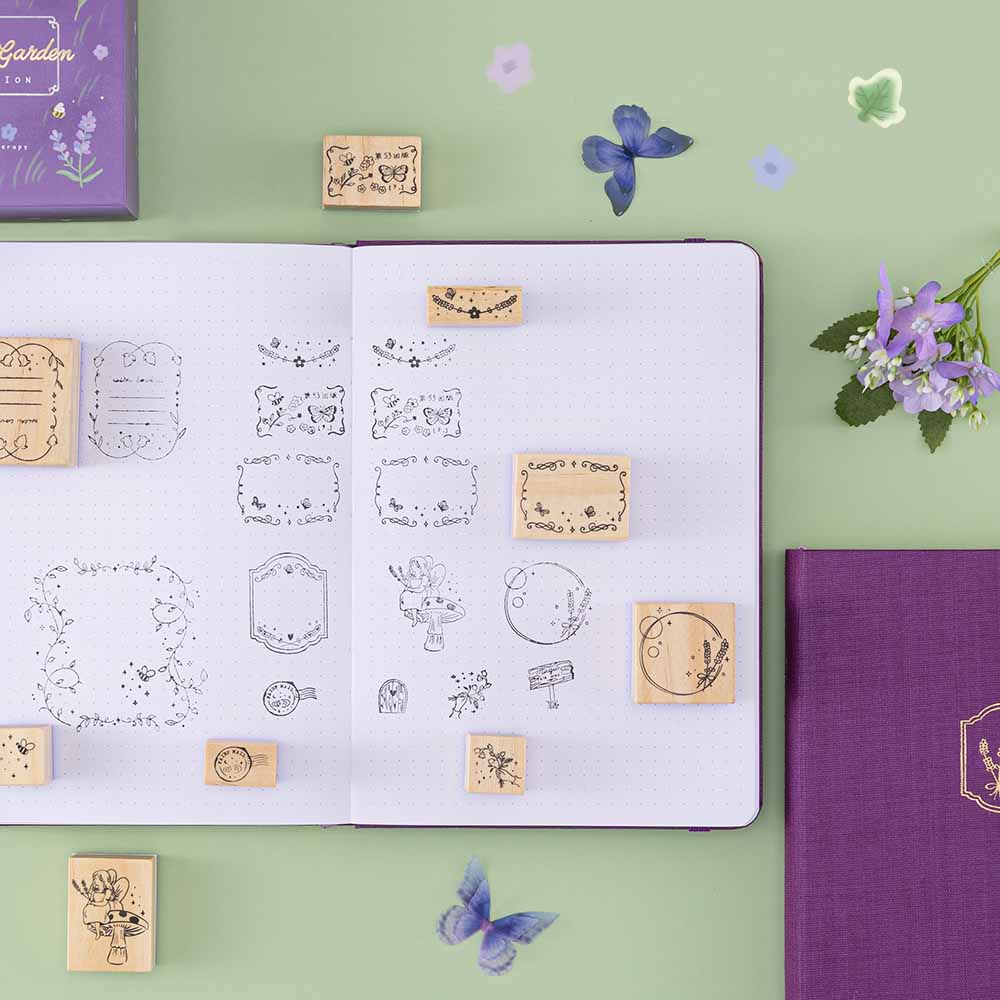 Tsuki 'Enchanted Garden' Bullet Journal Stamp Set ☾