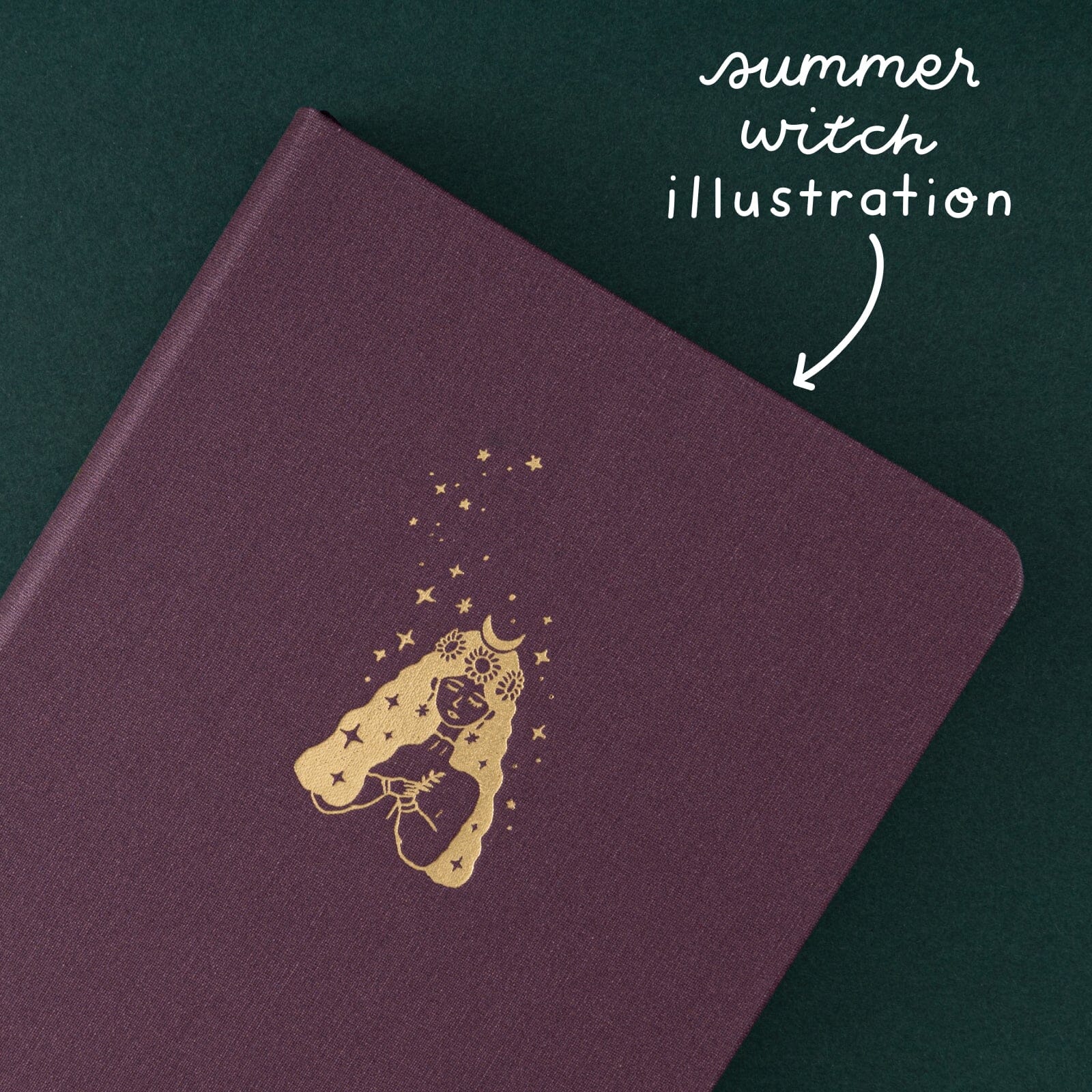 Tsuki 'Summer Witch' Limited Edition Glitter Linen Bullet Journal ☾