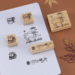 Tsuki 'Forest Friends' Bullet Journal Stamp Set ☾
