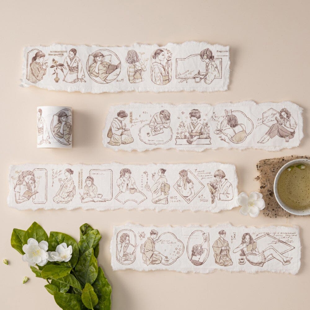 Hinoki - 'Into the Tea Room' PET + Washi Tape Set