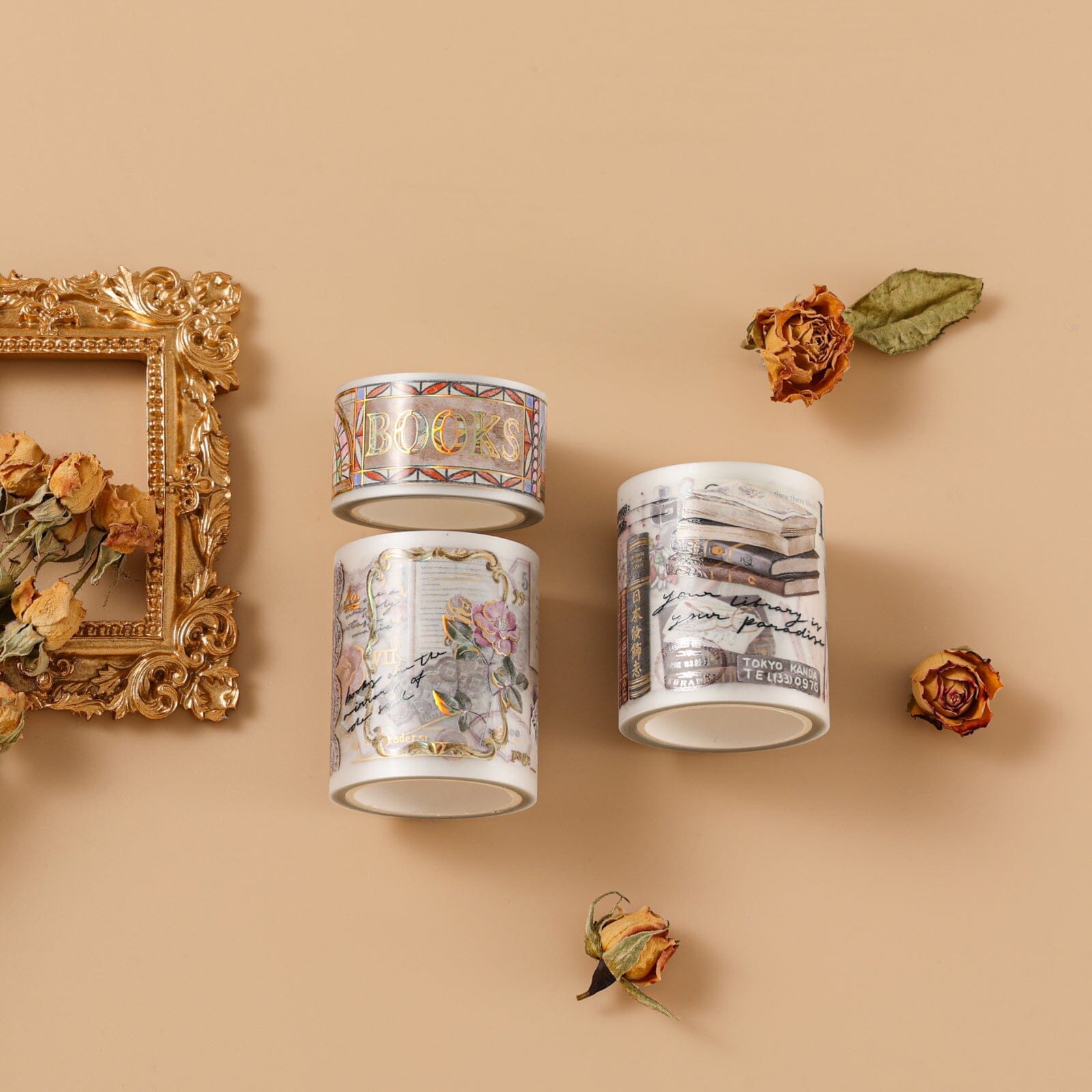 Hinoki - 'Into the Library' PET Decorative Tape