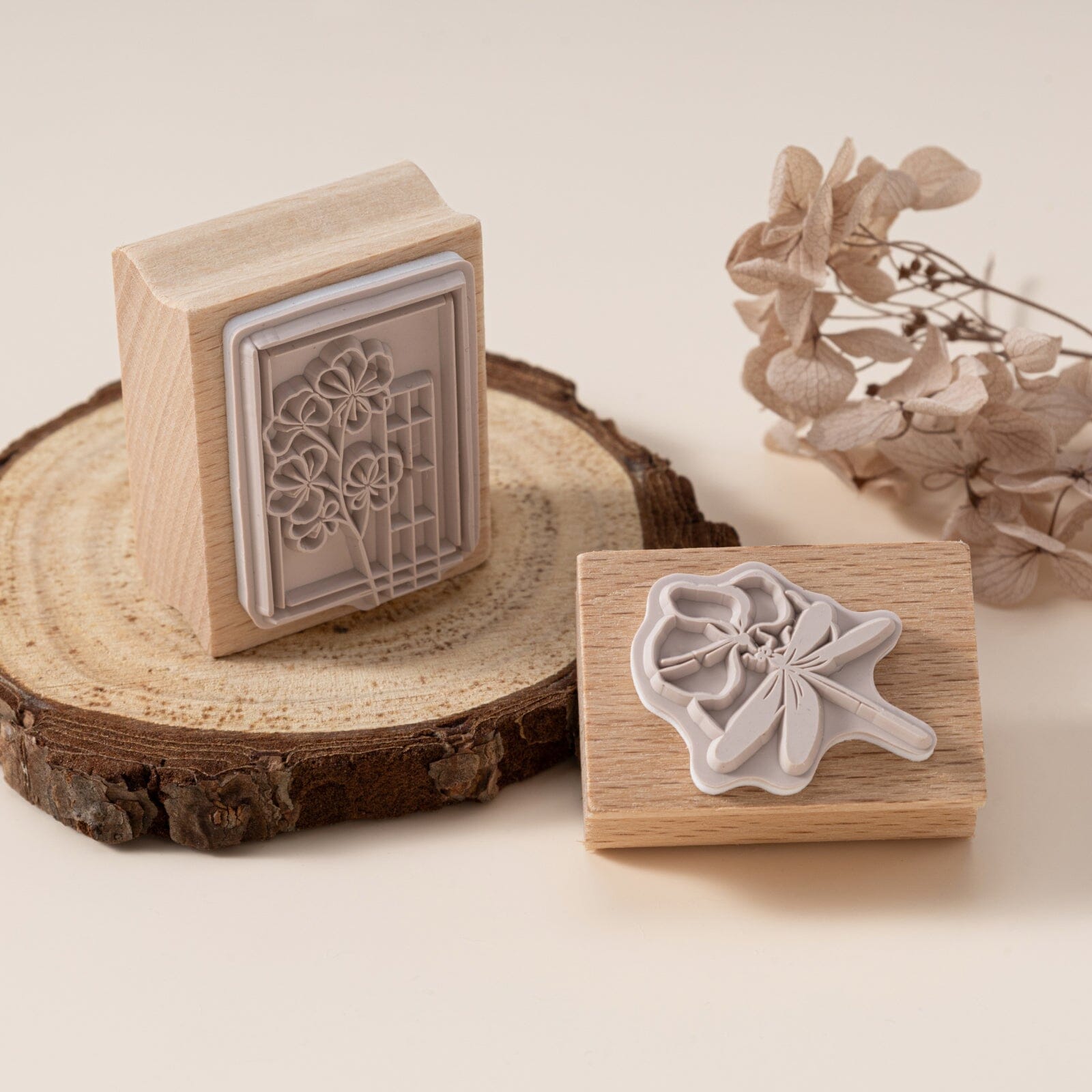 Hinoki - 'Into the Summer' Engraved Wooden Stamp Set