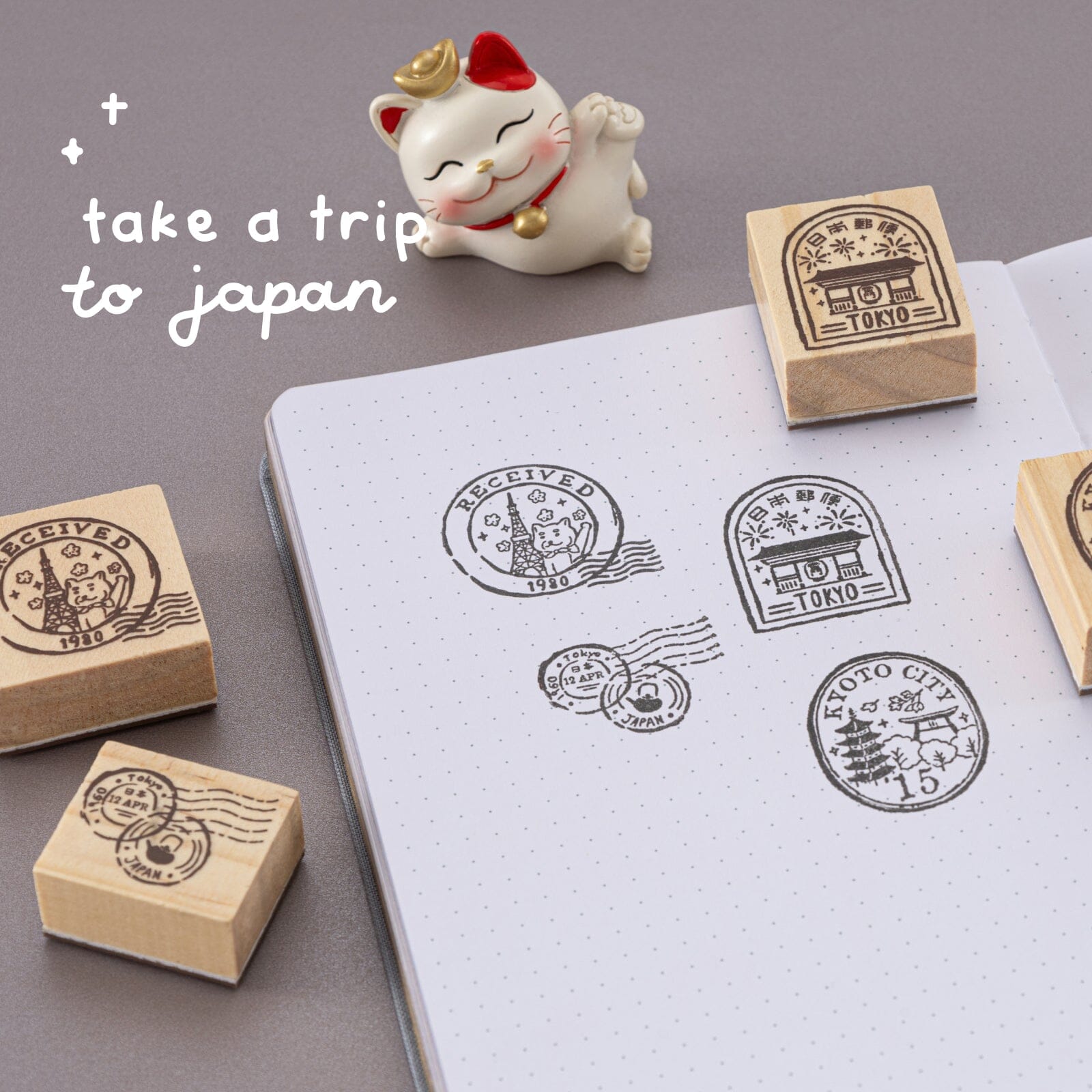 Tsuki 'Journey in Japan' Bullet Journal Stamp Set ☾