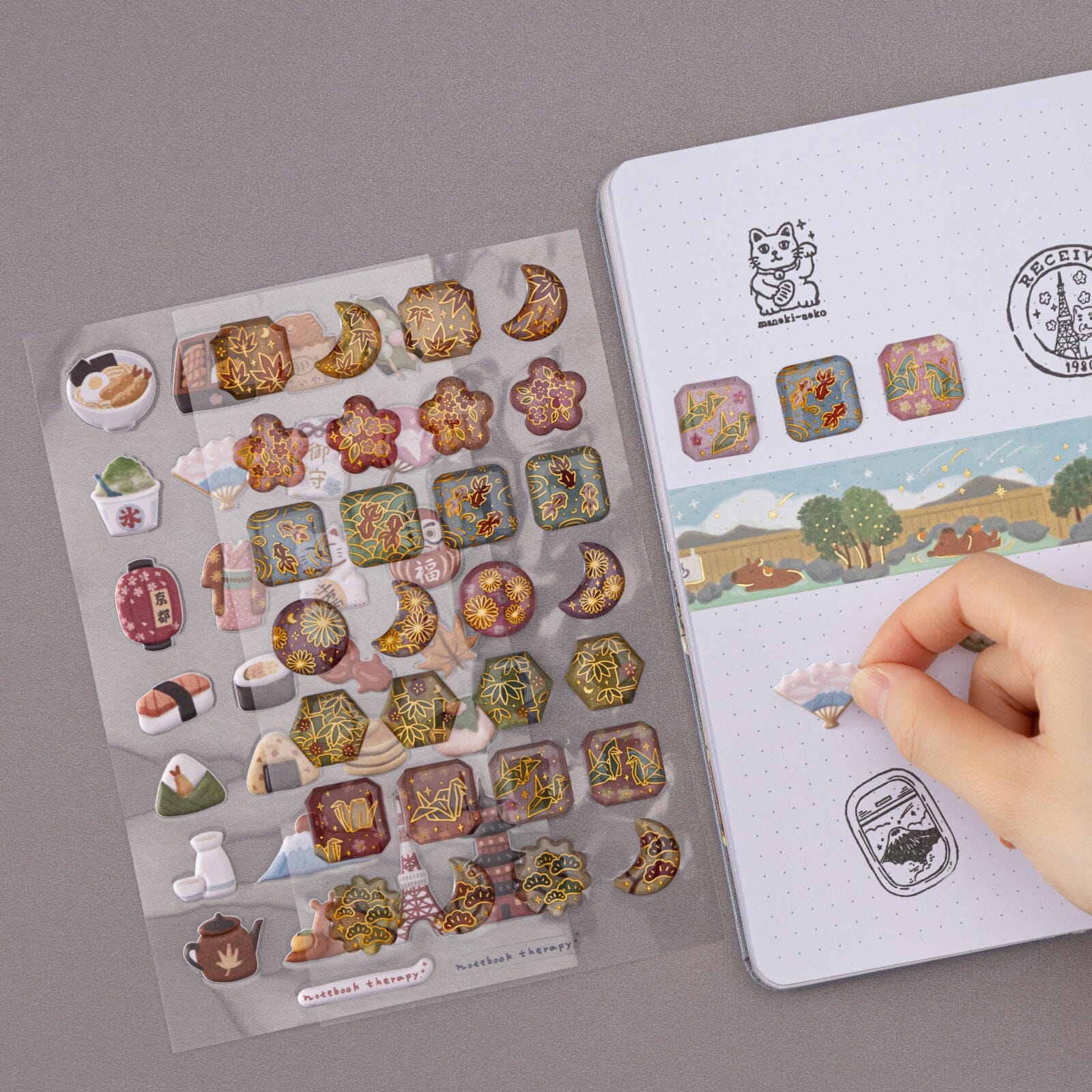 Tsuki 'Journey in Japan' 3D Sticker Set ☾