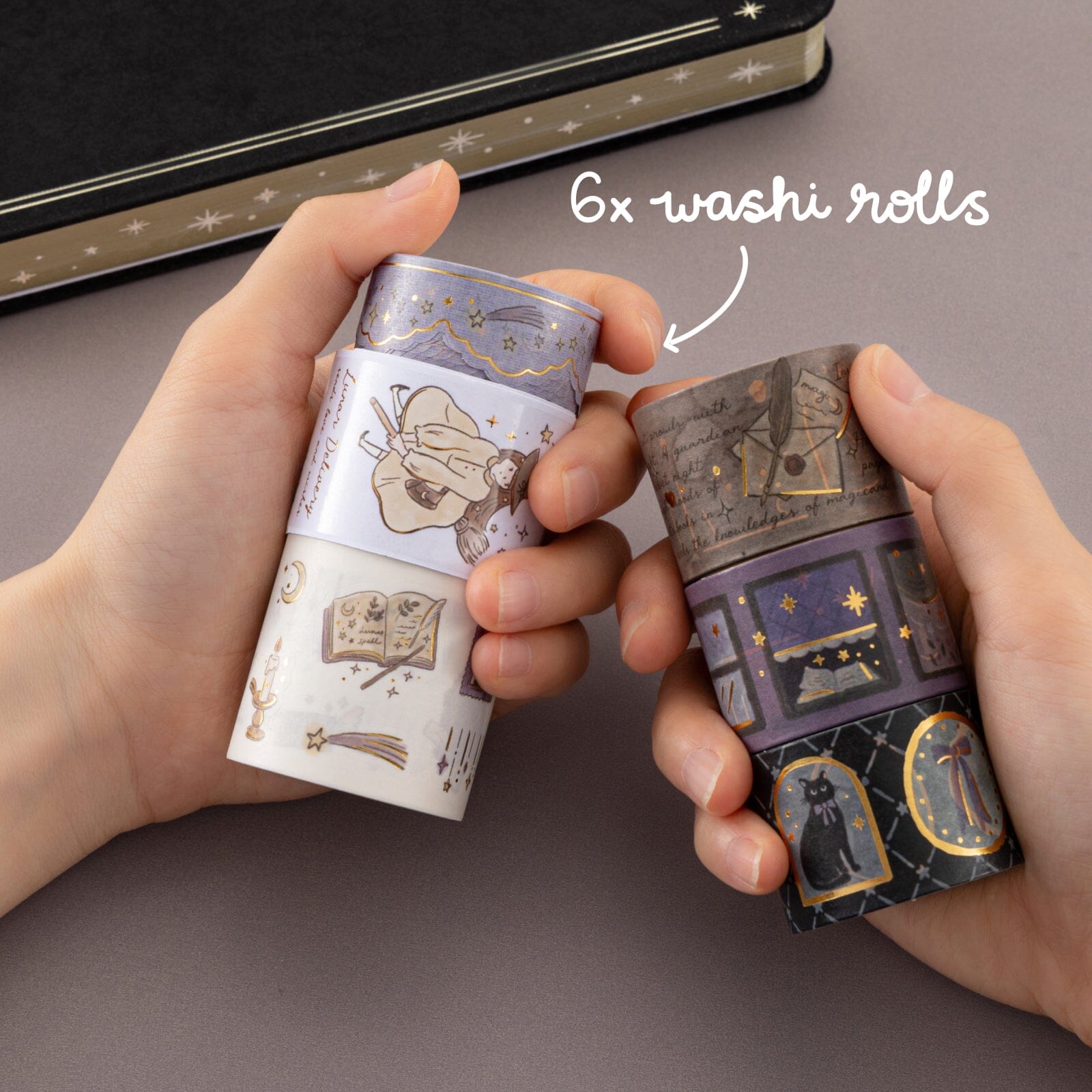 Tsuki 'Lunar Delivery' Washi Tape Set ☾