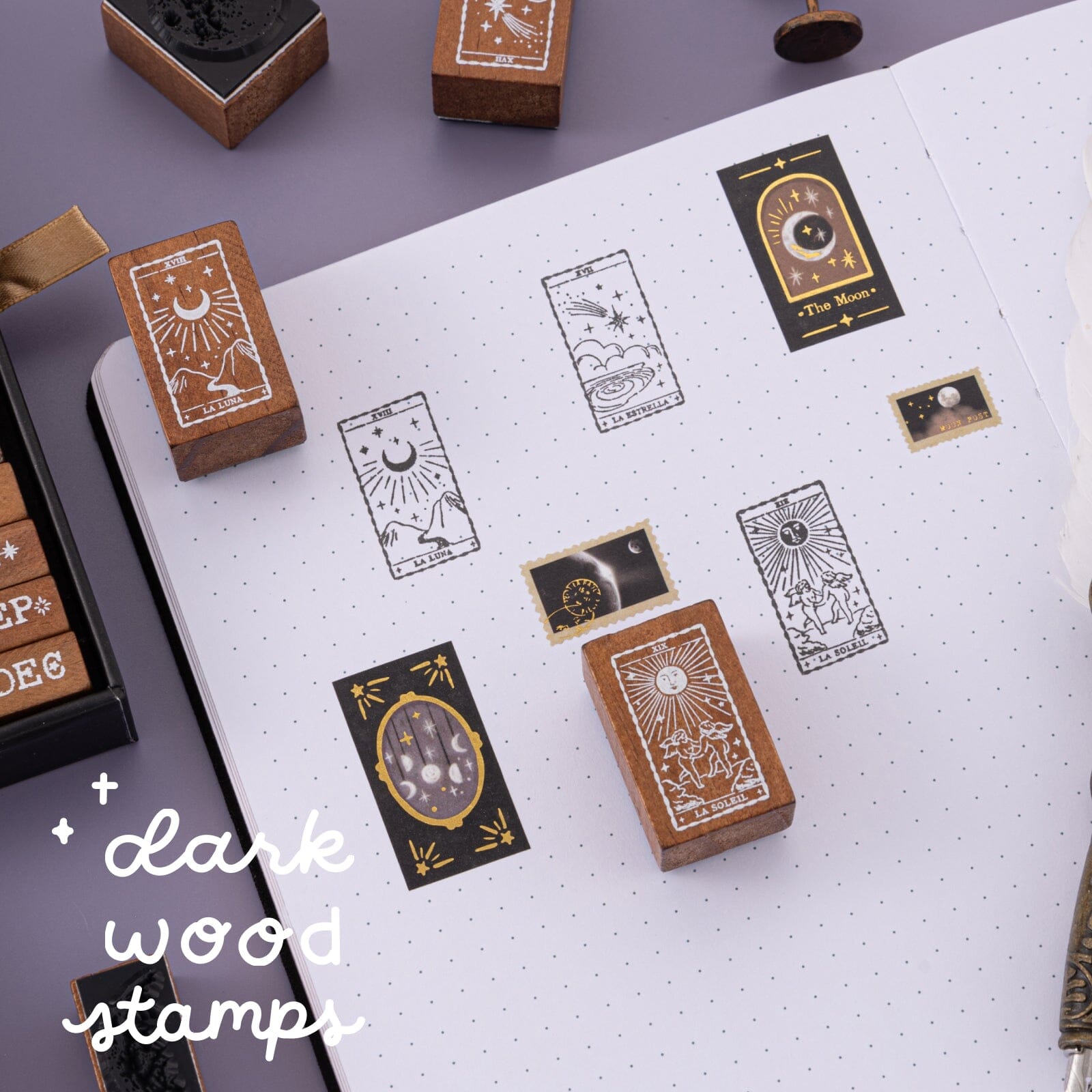 Tsuki 'Lunar Mystery' Bullet Journal Stamp Set ☾