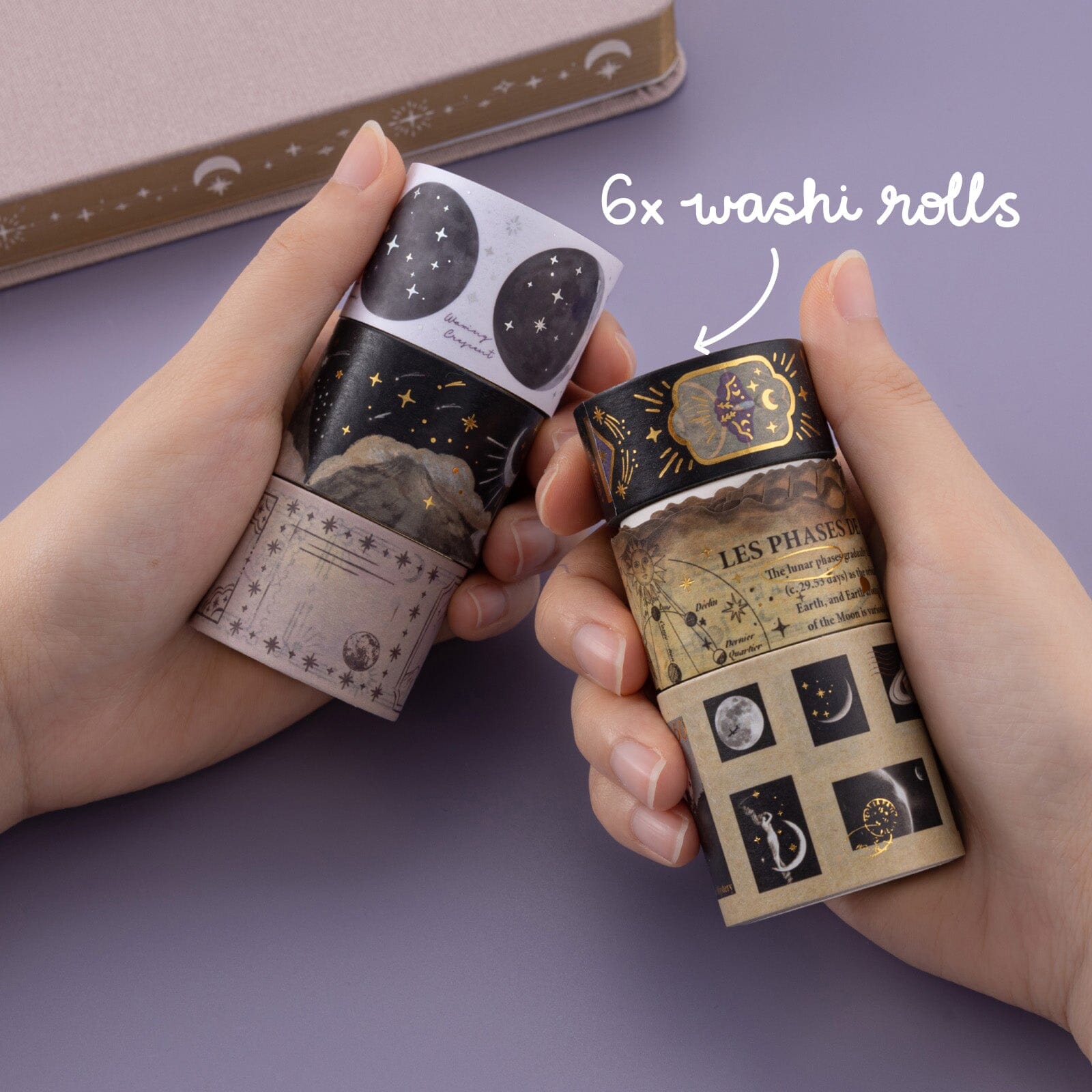 Tsuki 'Lunar Mystery' Washi Tape Set ☾