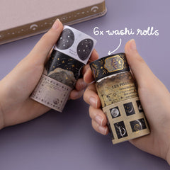 Tsuki 'Lunar Mystery' Washi Tape Set ☾
