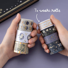 Tsuki 'Moonflower Magic' Washi Tape Set ☾