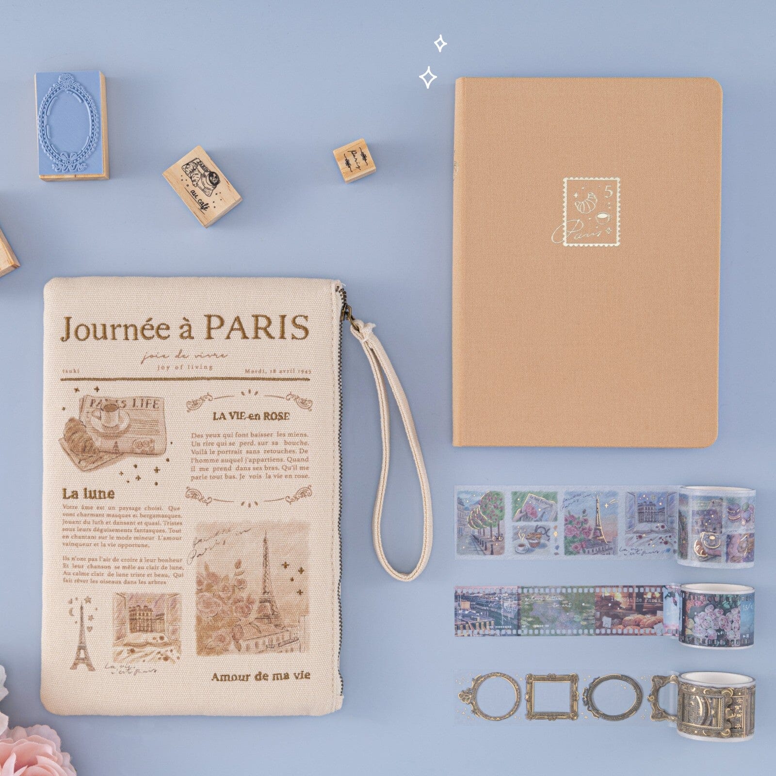 Tsuki 'Journée à Paris' Travel Pouch ☾