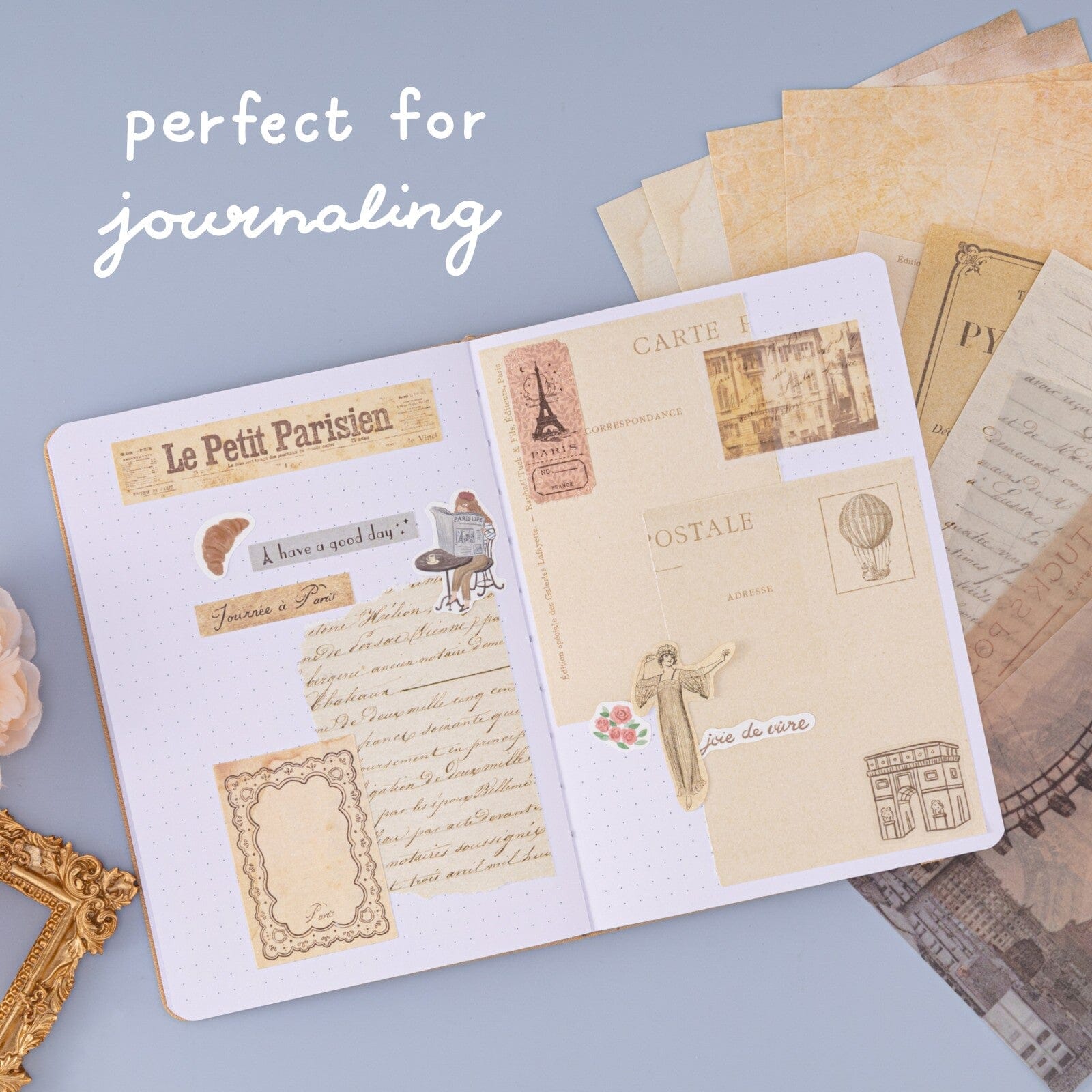 Tsuki 'Journée à Paris' Scrapbook Sticker Set ☾