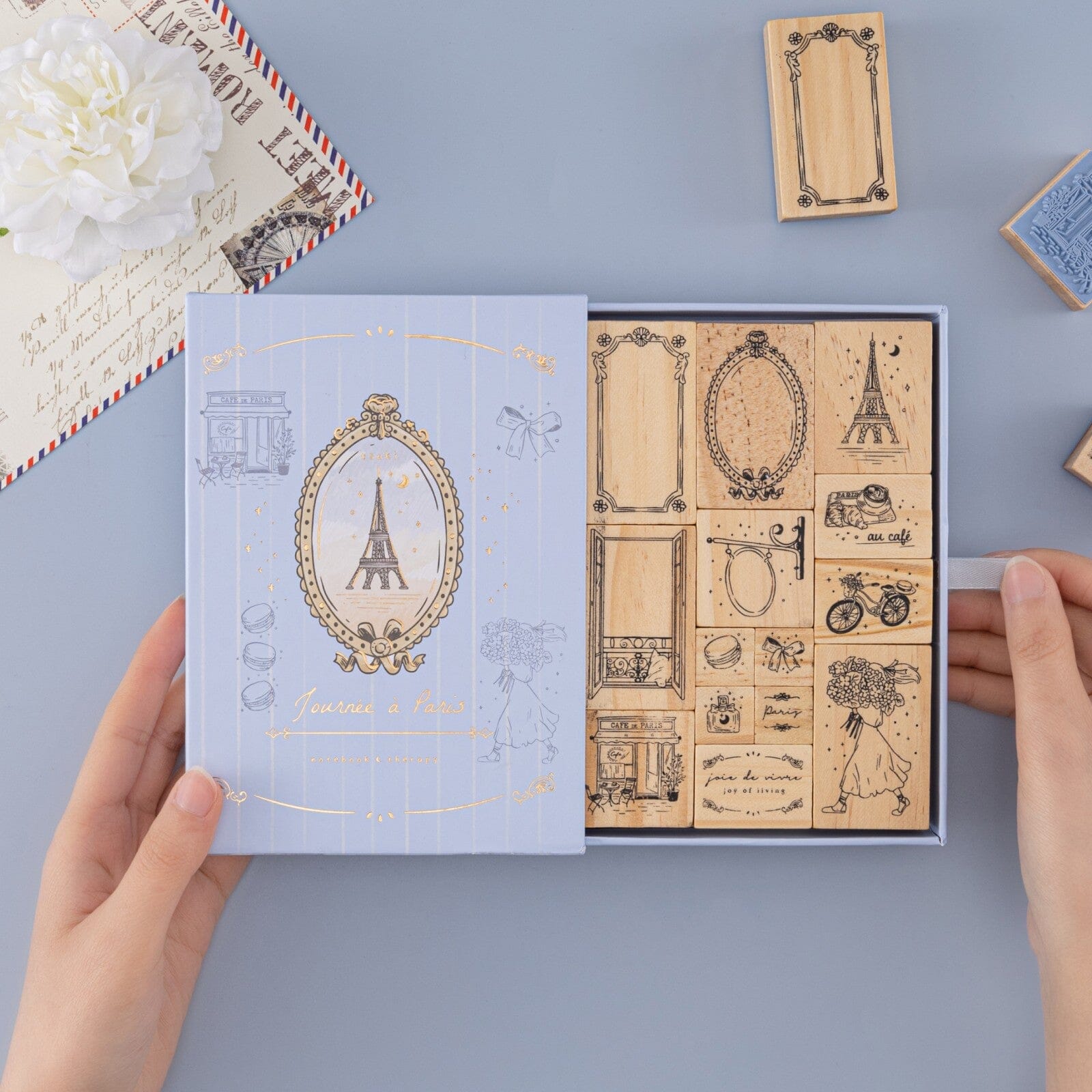 Tsuki 'Journée à Paris' Bullet Journal Stamp Set ☾