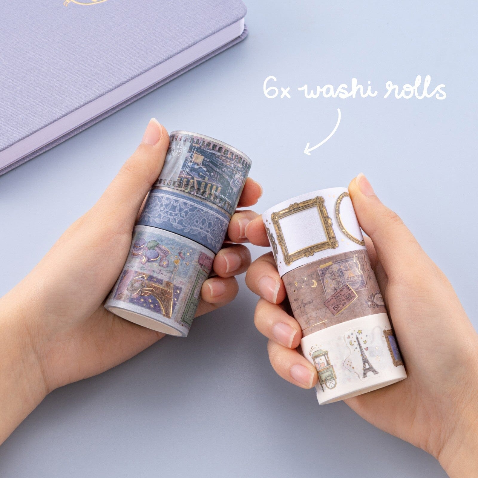 Tsuki 'Journée à Paris' Washi Tape Set ☾