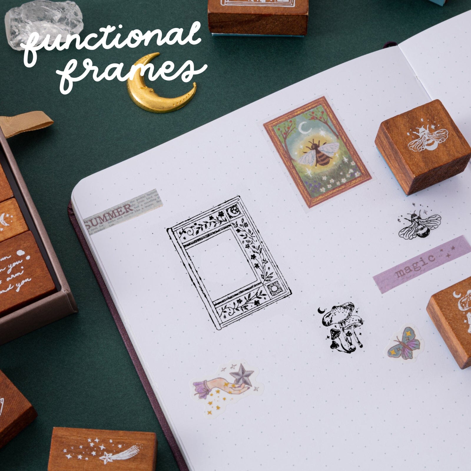 Tsuki 'Midsummer Night's Dream' Bullet Journal Stamp Set ☾