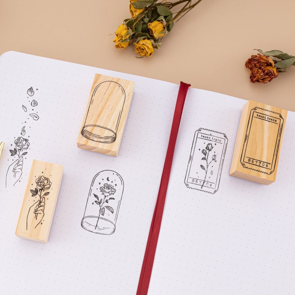 Tsuki 'Vintage Rose' #2 Large Stamp Set ☾