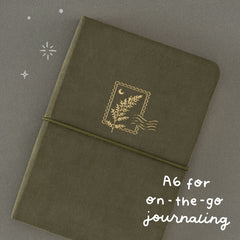 Tsuki 'Fern Fable' A6 Luxury Travel Notebook ☾