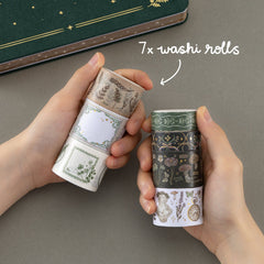 Tsuki 'Whimsical Botanics' Washi Tape Set ☾