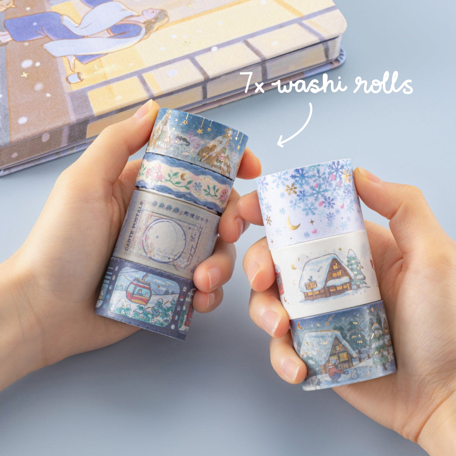 Tsuki 'Winter Journey' Washi Tape Set ☾