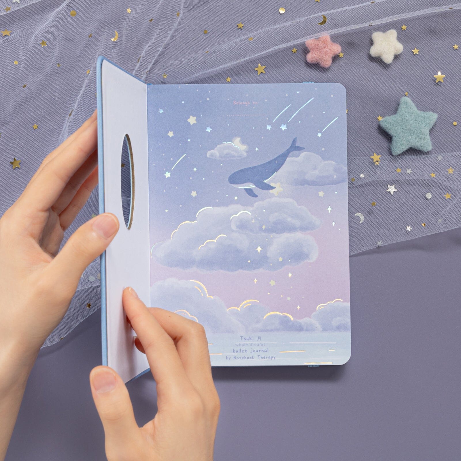 Tsuki 'Whale Dreams' Limited Edition Holographic Bullet Journal Set ☾