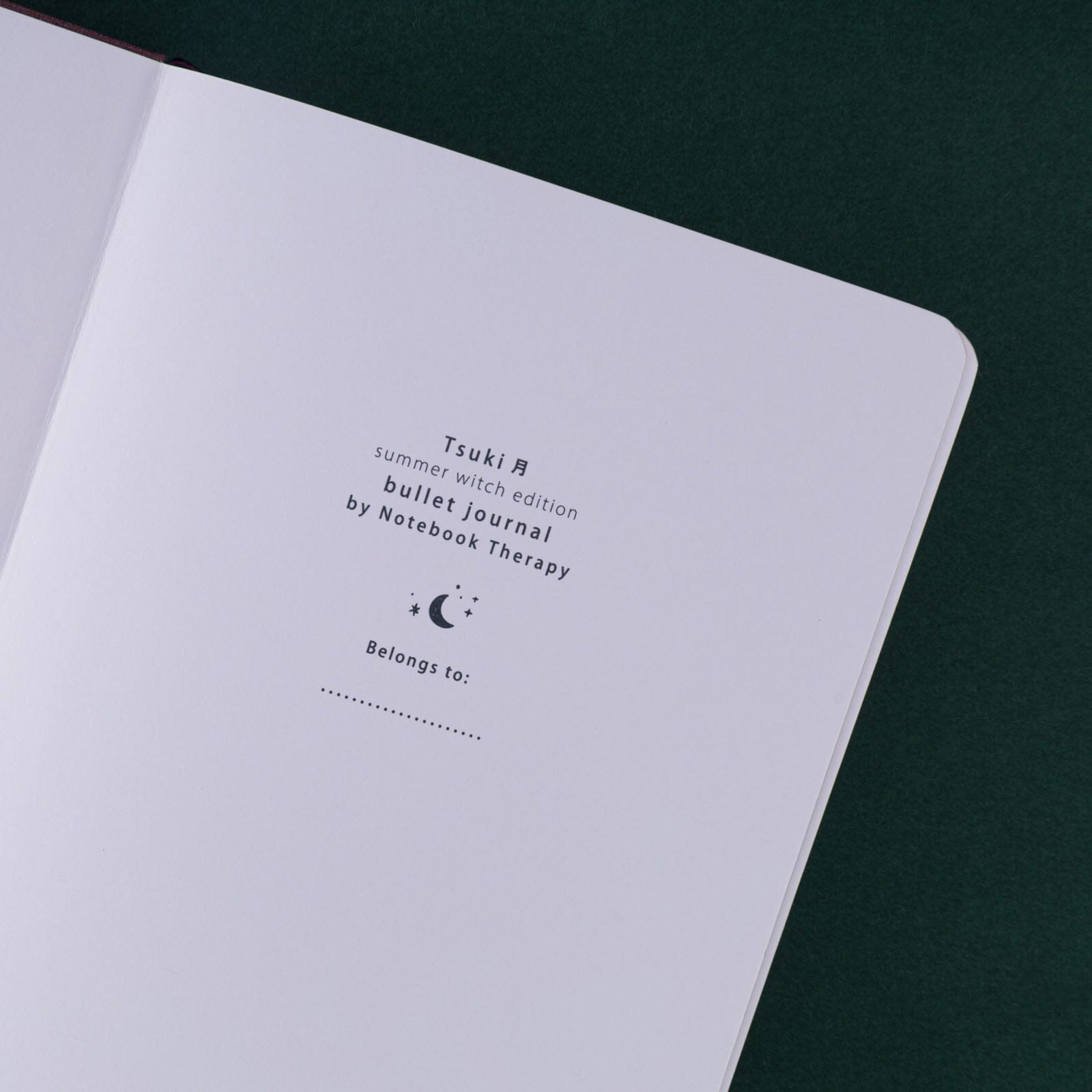 Tsuki 'Summer Witch' Limited Edition Glitter Linen Bullet Journal ☾