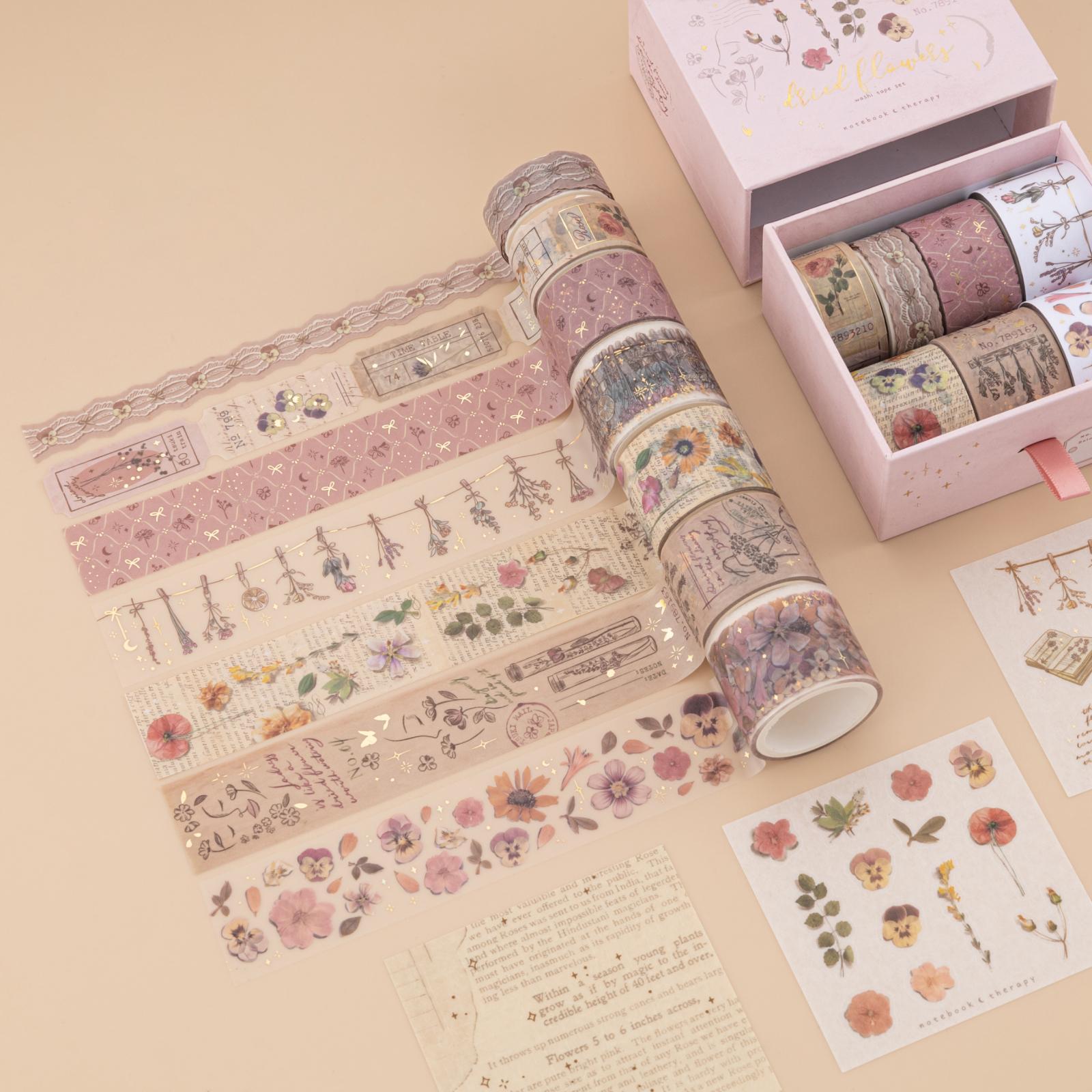 Tsuki 'Dried Flowers' Washi Tape Set ☾
