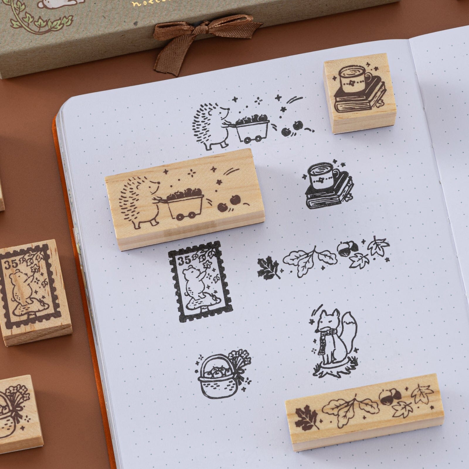 Tsuki 'Forest Friends' Bullet Journal Stamp Set ☾