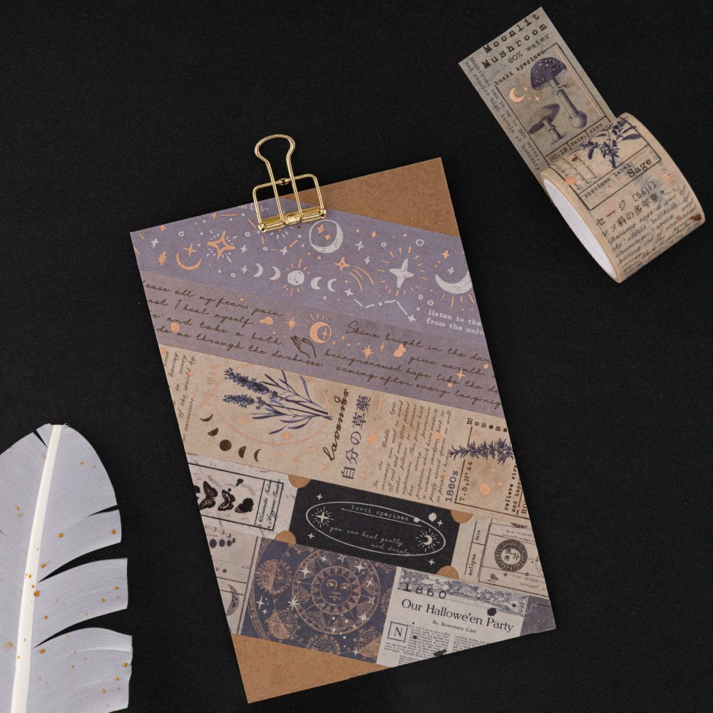 Tsuki 'Moonlit Alchemy' Washi Tape Set ☾