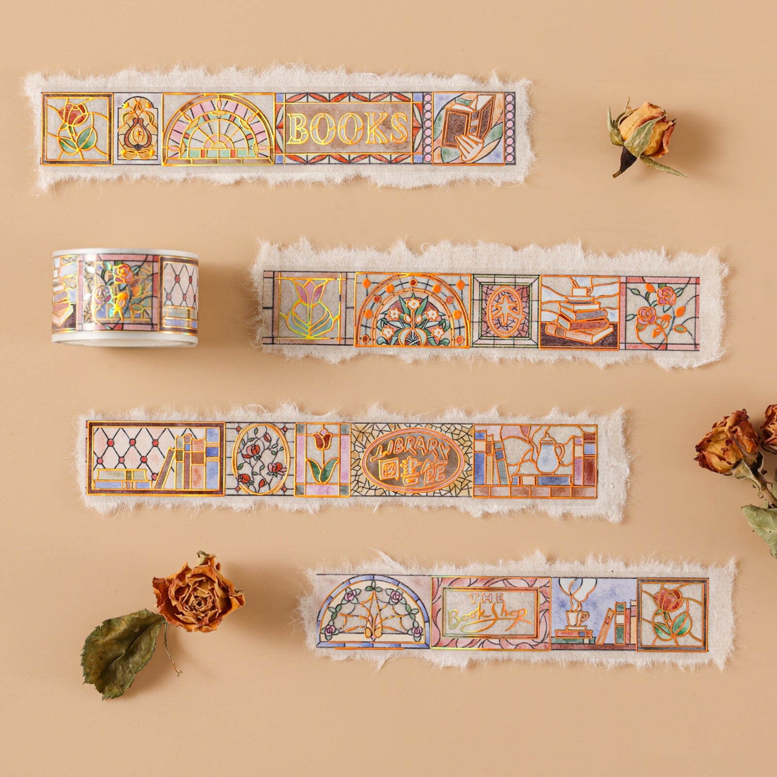 Hinoki - 'Into the Library' PET Decorative Tape