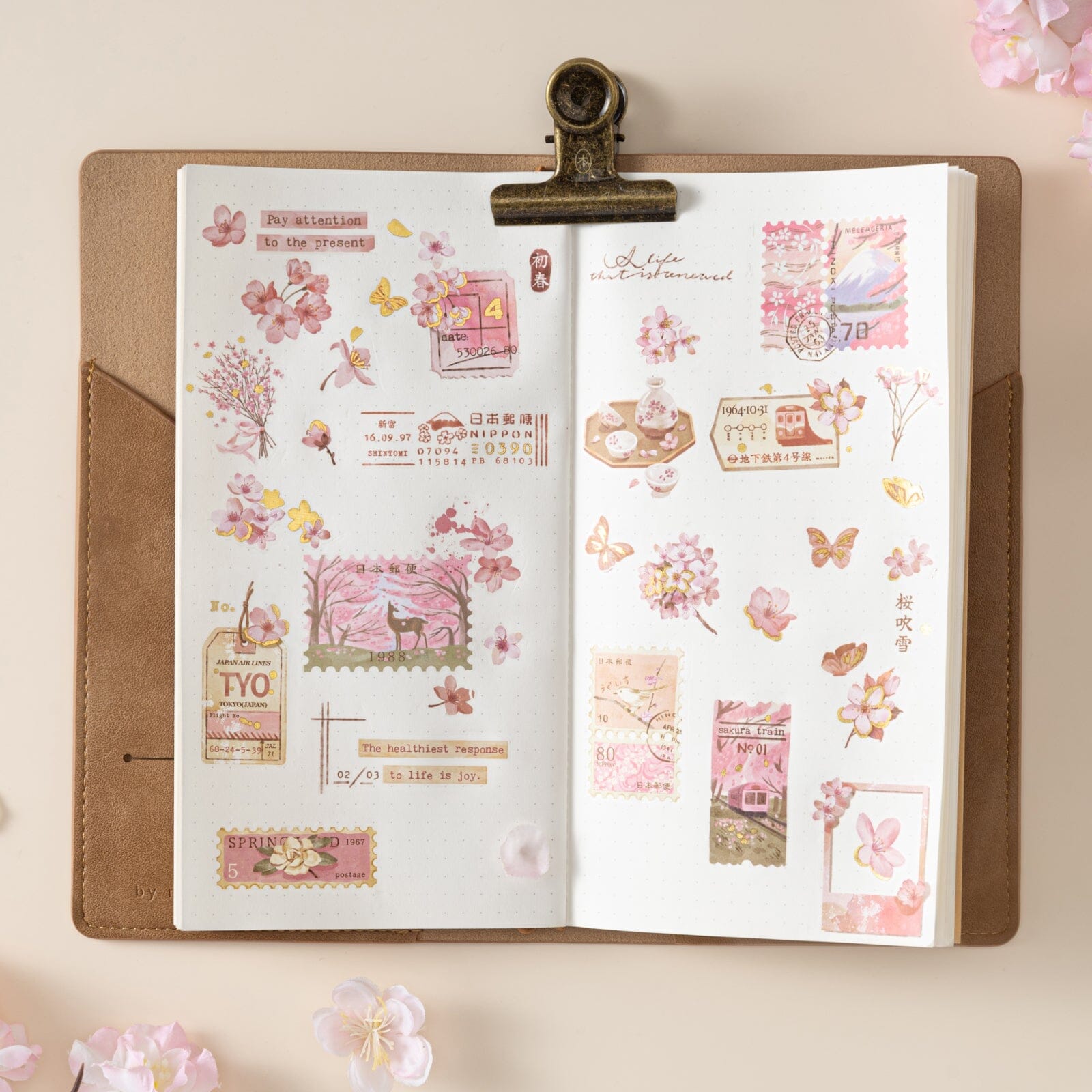 Hinoki - 'Sakura Haze' Print-On Sticker Set